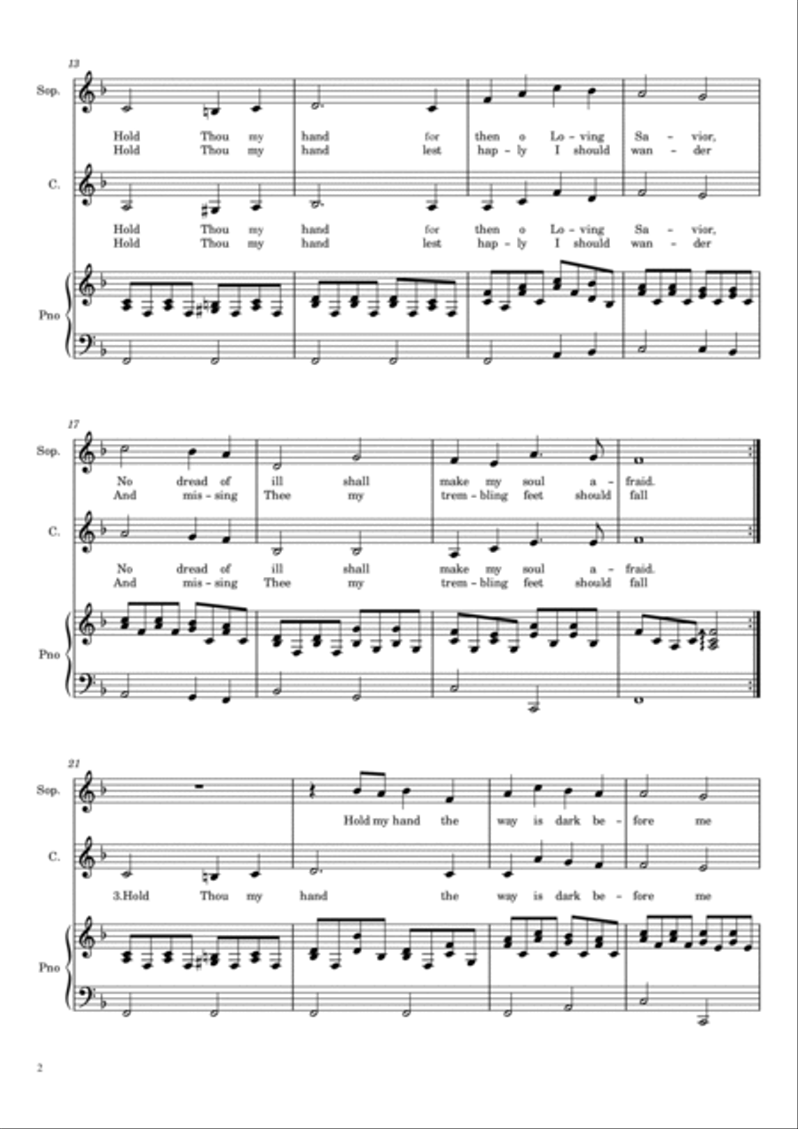 Hold Thou My Hand Hold Thou My Hand SA scores gallery preview page 2