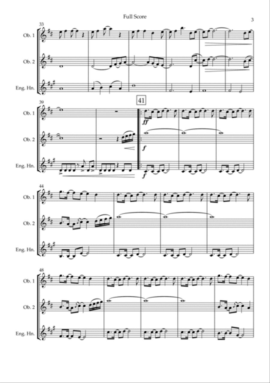 Without You Without You Woodwind Trio scores gallery preview page 3