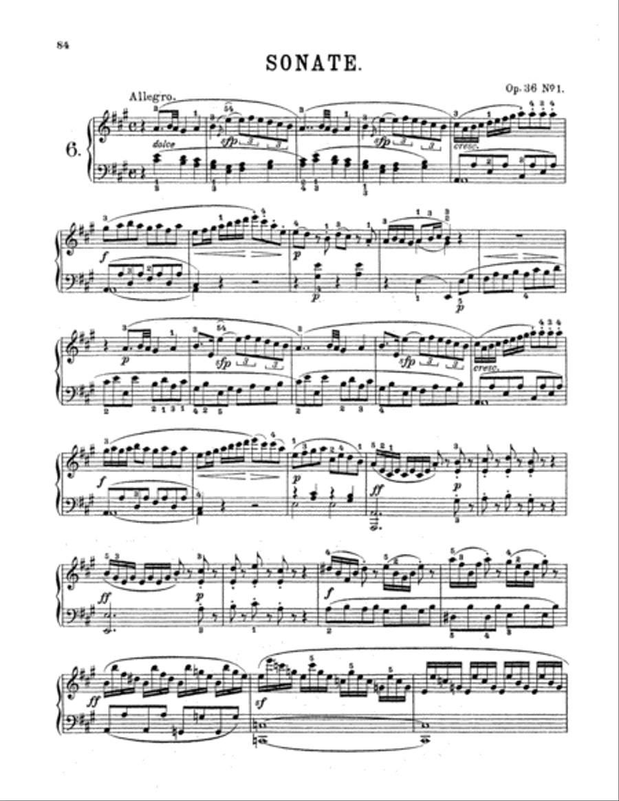 Clementi: Piano Sonatas, (Volume I) Piano Solo scores gallery preview page 1