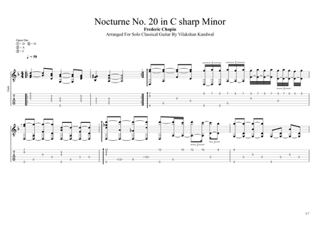 Nocturne No 20. in C Sharp Minor image number null