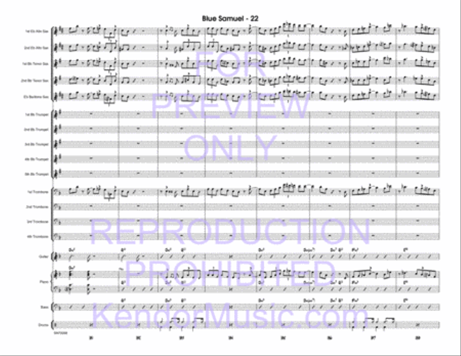 Blue Samuel Blue Samuel Jazz Ensemble scores gallery preview page 23