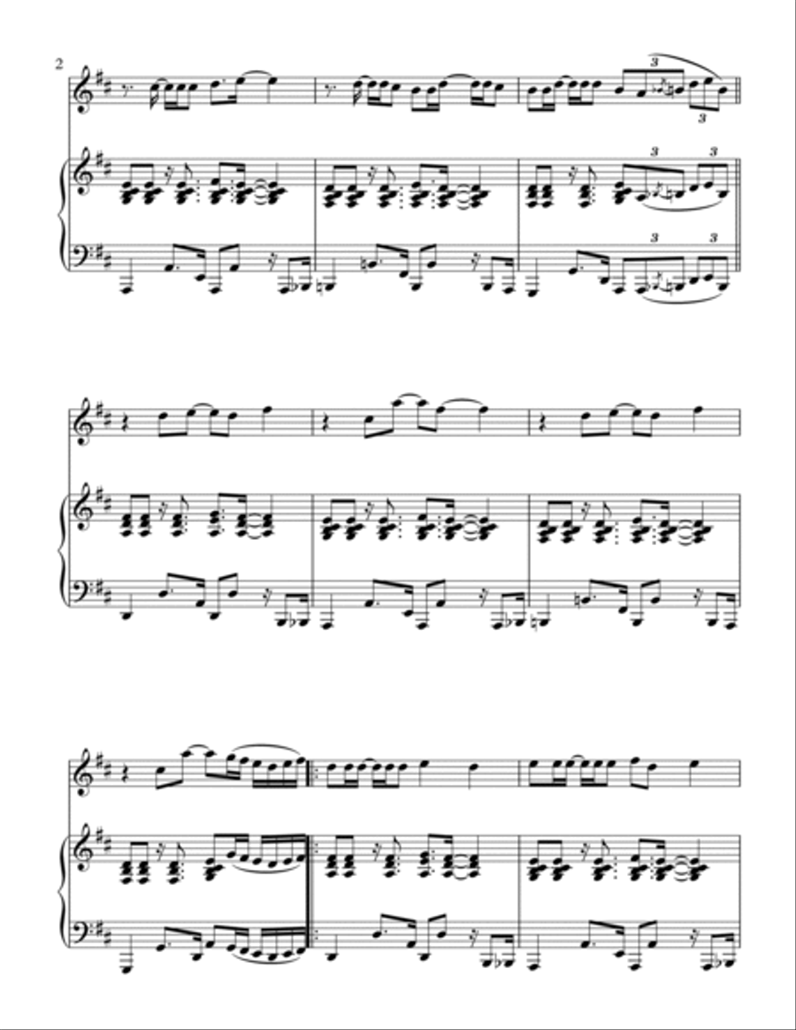 Waka Waka (this Time For Africa) Violin Solo scores gallery preview page 3
