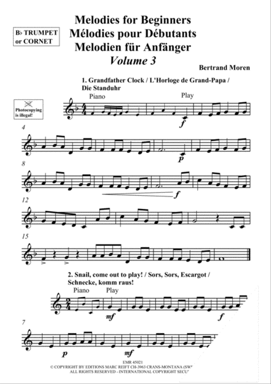 Melodies for Beginners Volume 3 Cornet scores gallery preview page 5