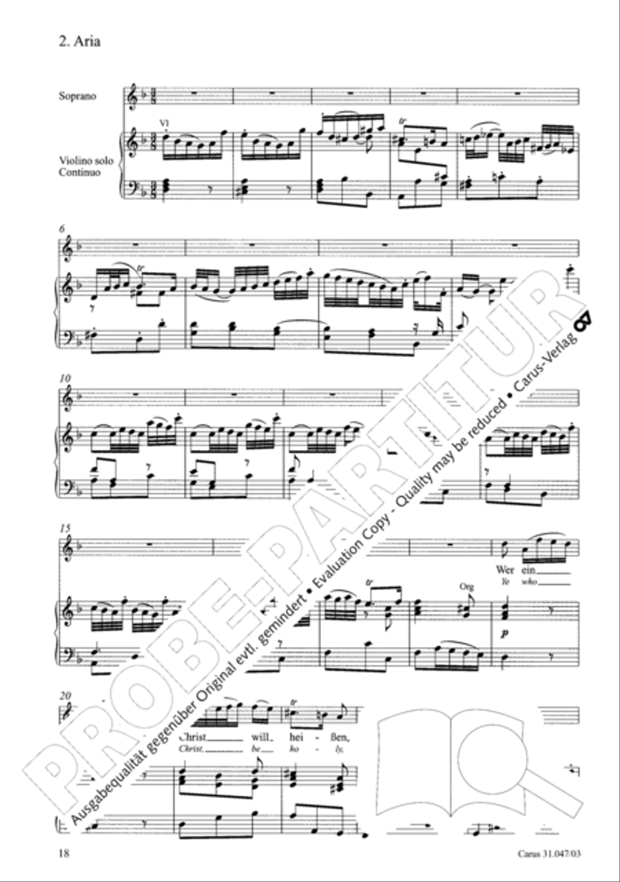 Who himself exalteth shall be abased again (Wer sich selbst erhohet, der soll erniedriget werden) 4-Part scores gallery preview page 19