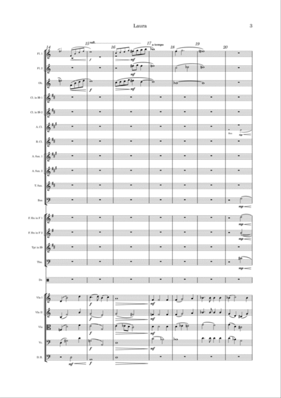 Laura Full Orchestra scores gallery preview page 3