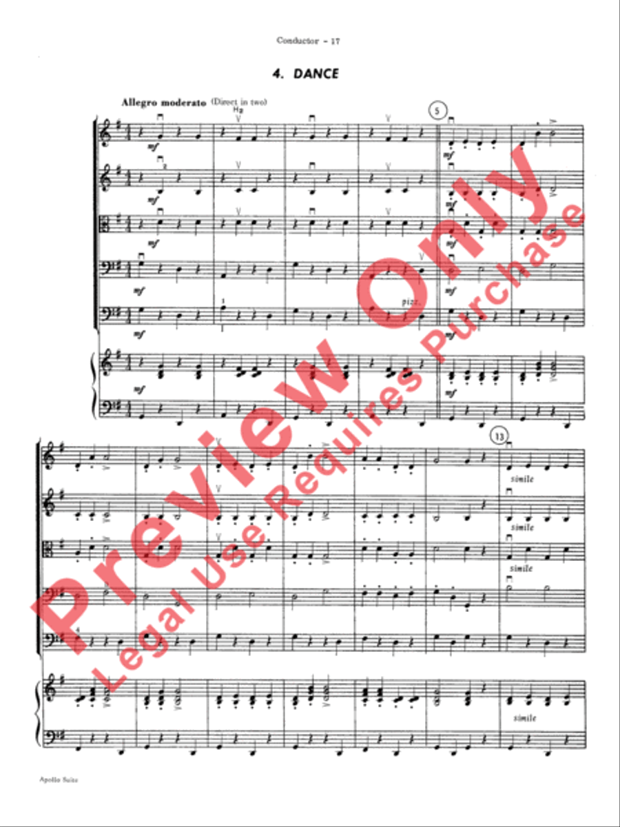 The Apollo Suite String Orchestra scores gallery preview page 20