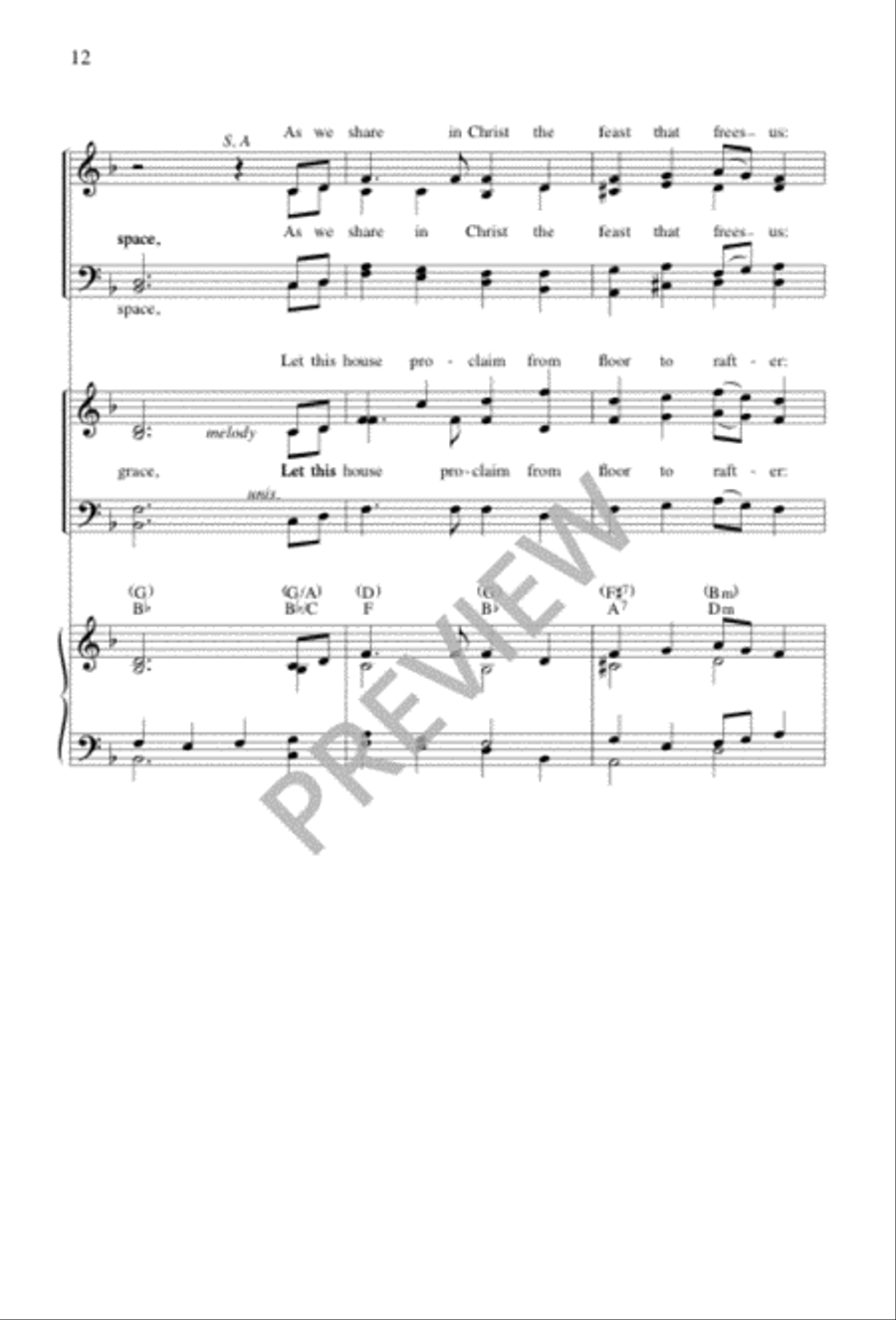 All Are Welcome 4-Part scores gallery preview page 12