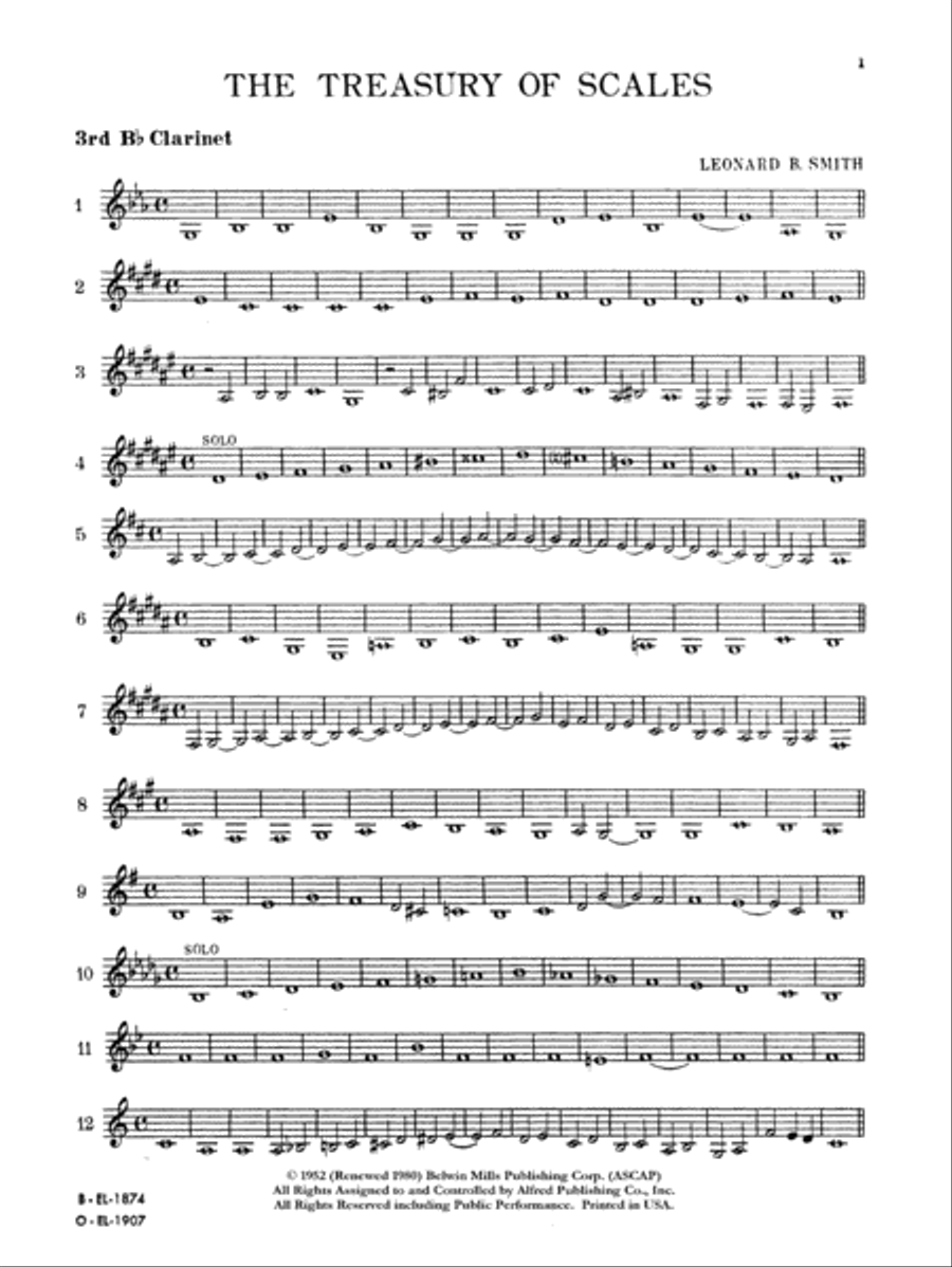 Treasury of Scales for Band and Orchestra Chamber Orchestra scores gallery preview page 2