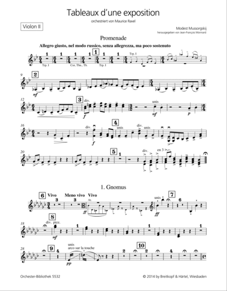 Tableaux d’une exposition Orchestra scores gallery preview page 2