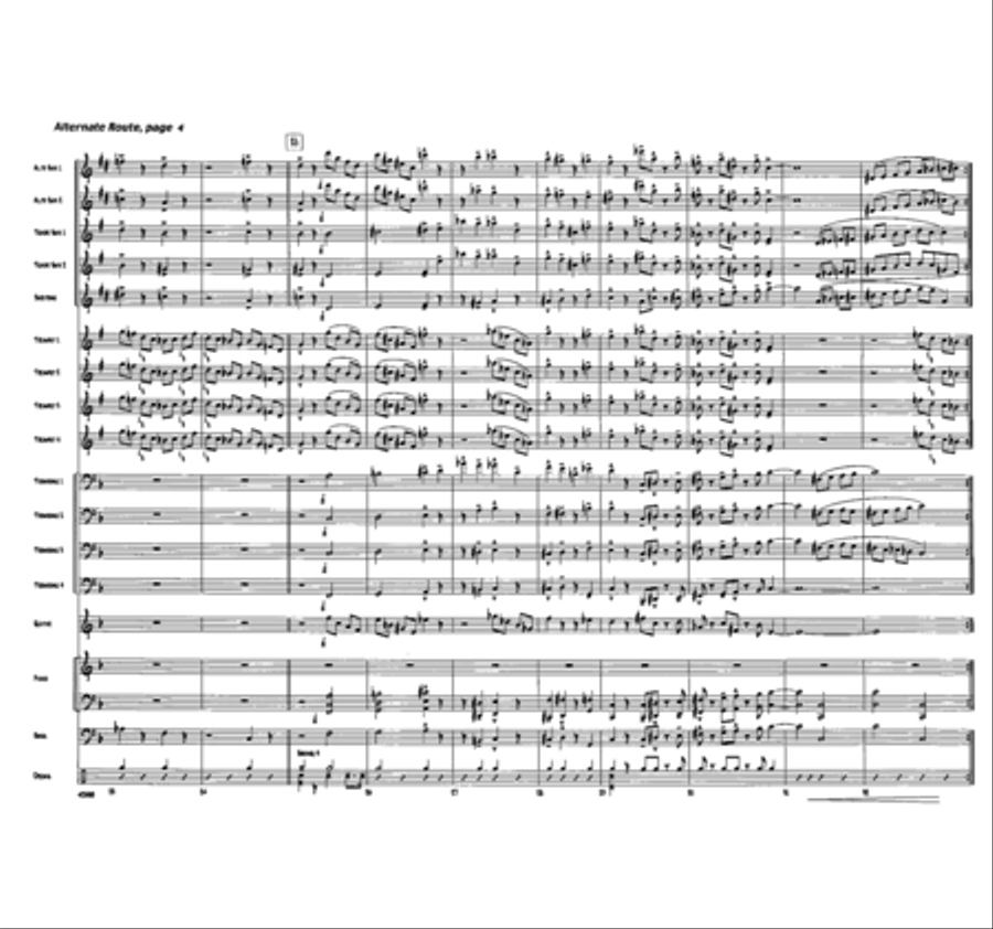 Alternate Route Jazz Ensemble scores gallery preview page 4