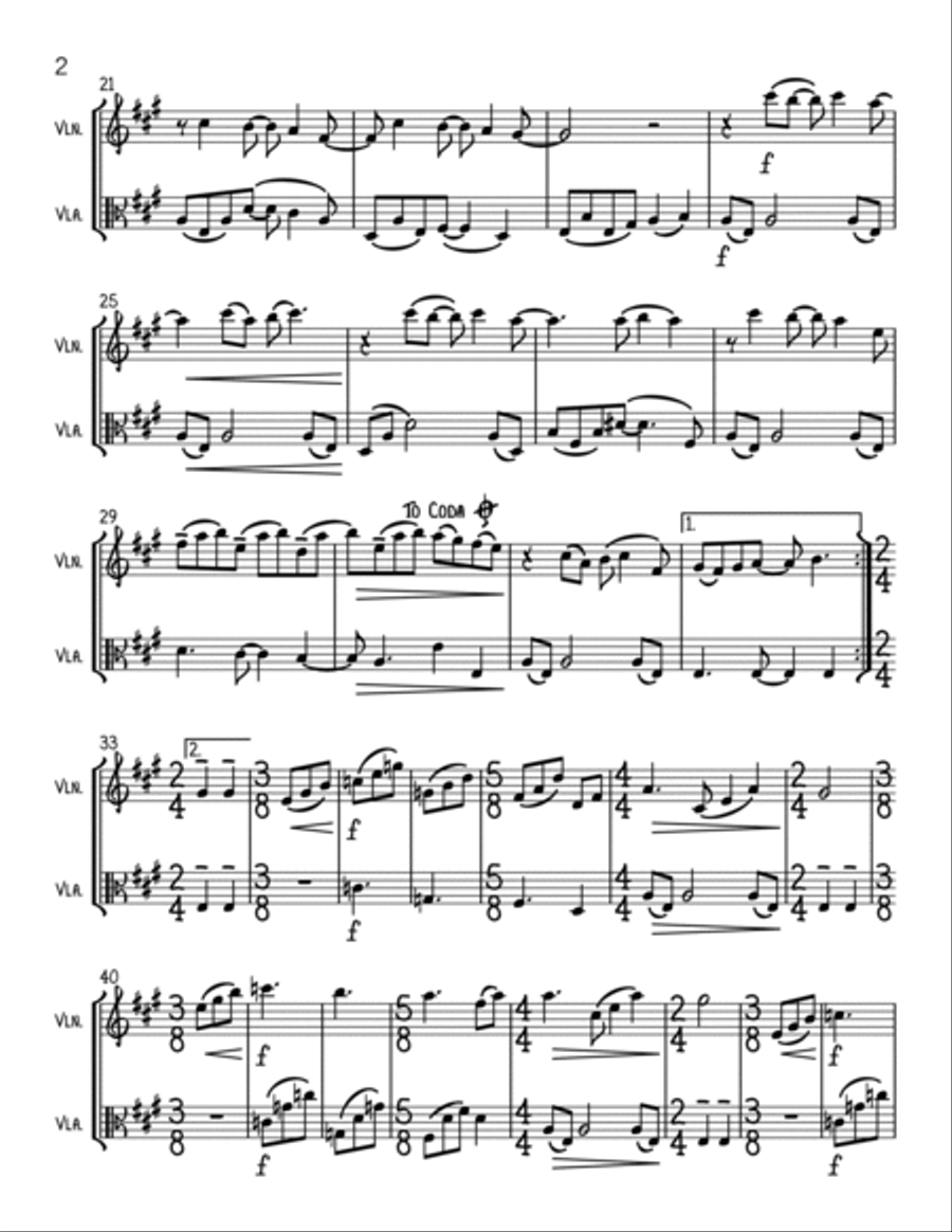 Here Comes The Sun String Duet scores gallery preview page 2