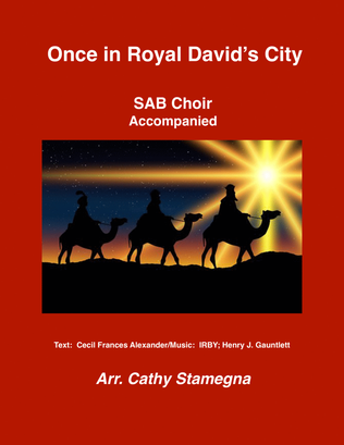 Once in Royal David's City (SAB, Accompaniment)