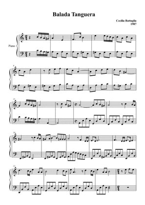Balada-tanguera - Solo piano Am