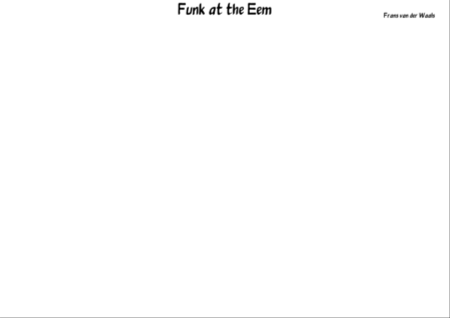 Funk at the Eem Jazz Ensemble scores gallery preview page 1