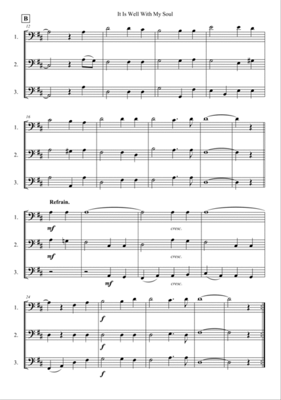 It Is Well With My Soul Woodwind Trio scores gallery preview page 2