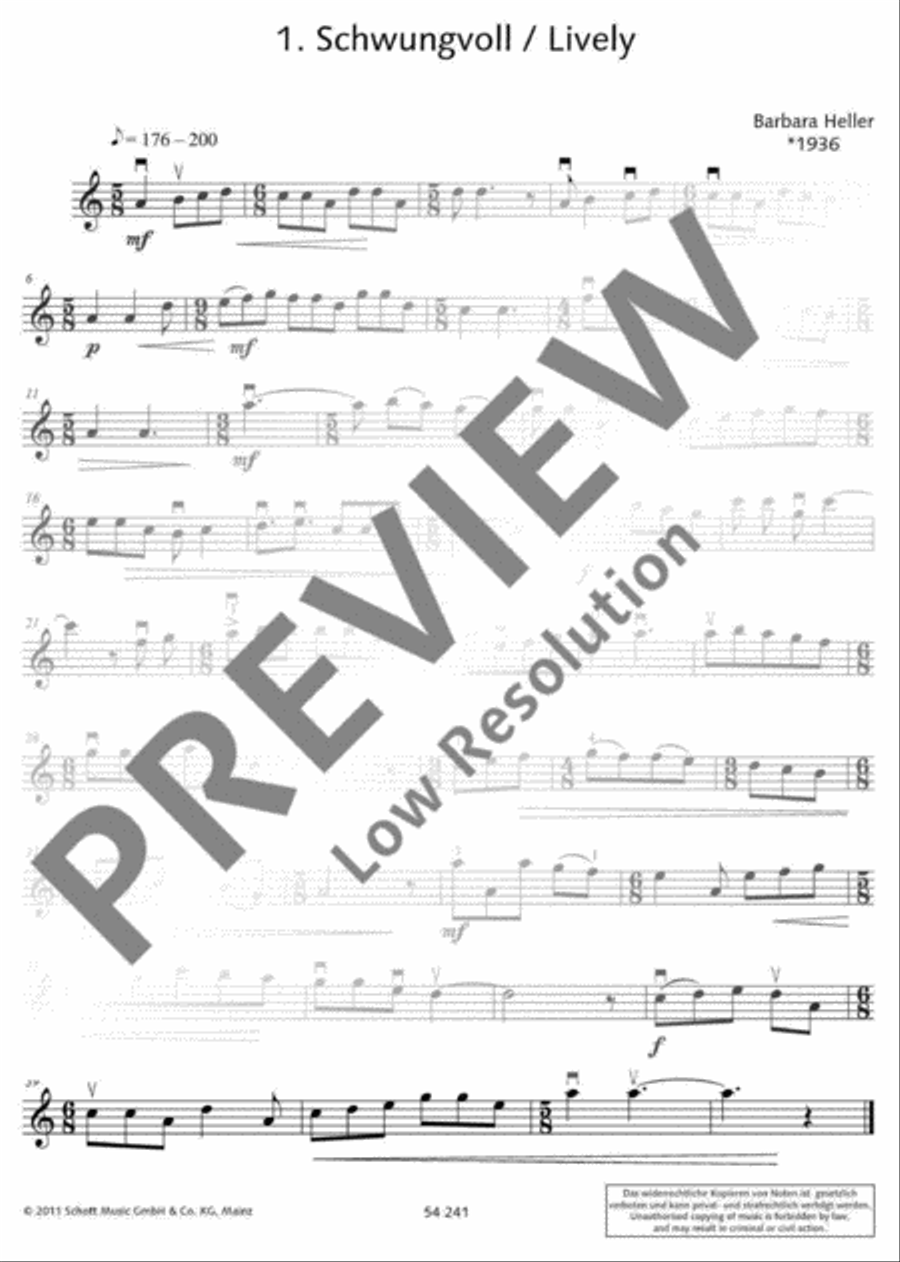 Moods Violin scores gallery preview page 6