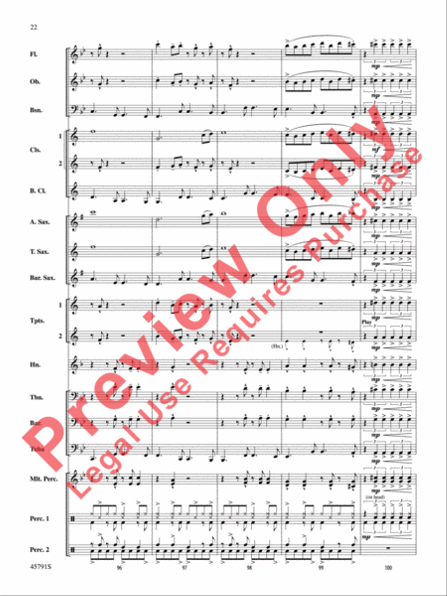 Sambeando Concert Band scores gallery preview page 23