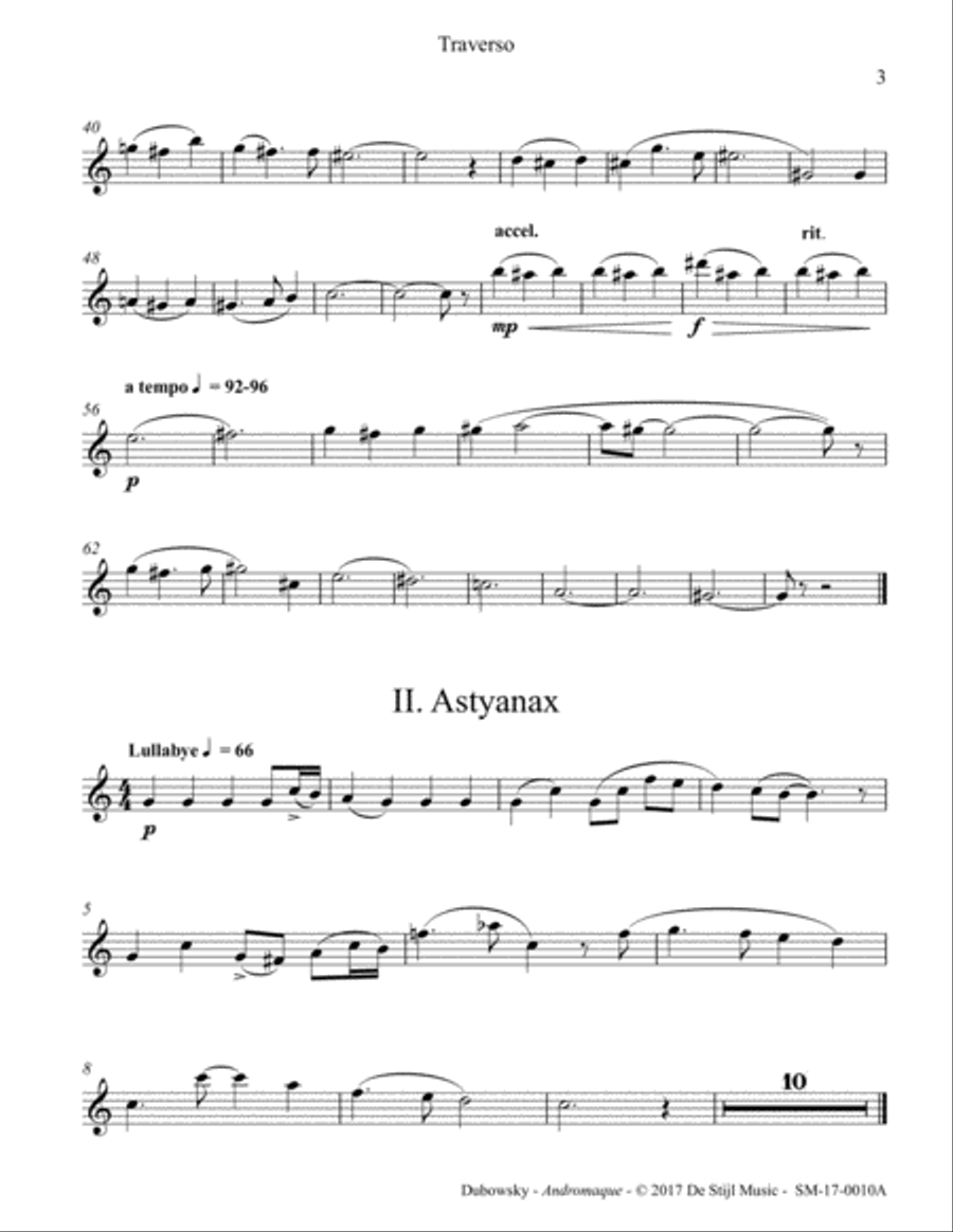 Andromaque Mini-Opera (Baroque Ensemble) Parts Double Bass scores gallery preview page 3