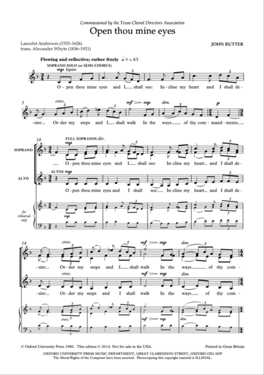 Open thou mine eyes Divisi scores gallery preview page 3