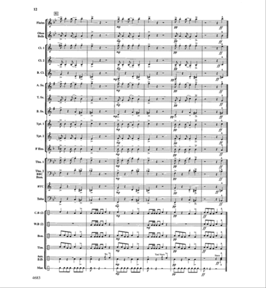 When the Koalas Do the Conga With the Kangaroos Concert Band scores gallery preview page 11