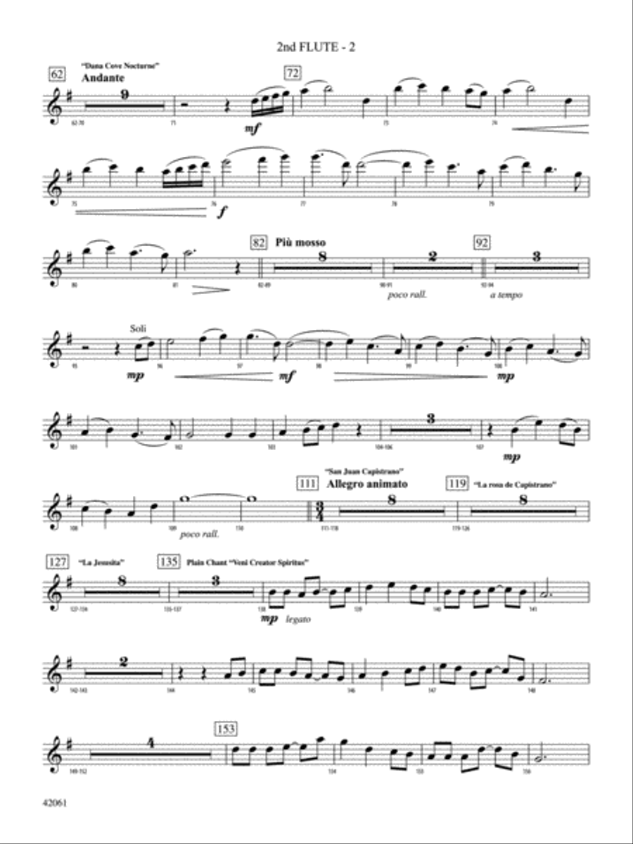 South County Sketches: 2nd Flute Full Orchestra scores gallery preview page 2