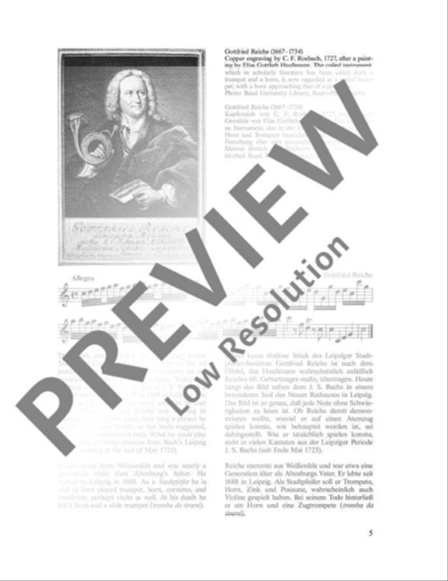 The Art of Baroque Trumpet Playing Trumpet scores gallery preview page 6