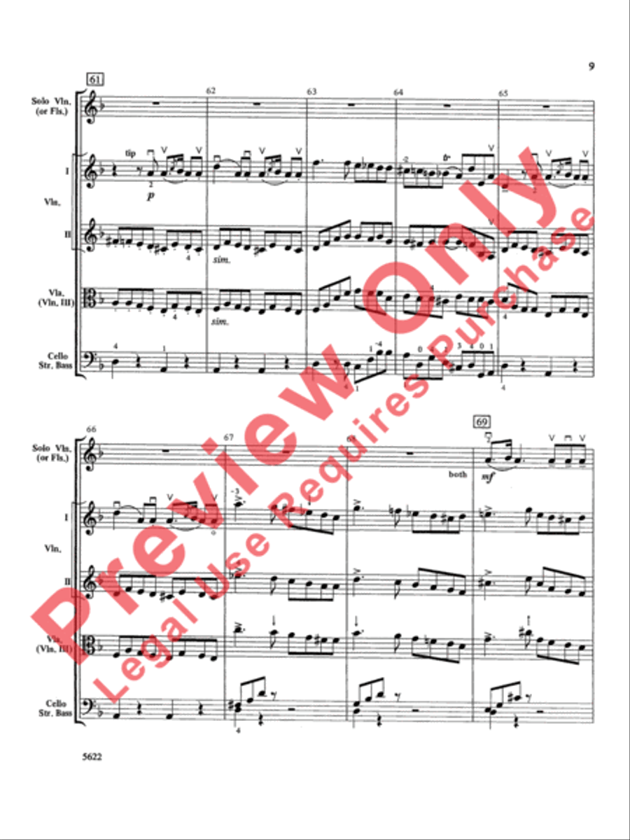 An Italian Elegy String Orchestra scores gallery preview page 10