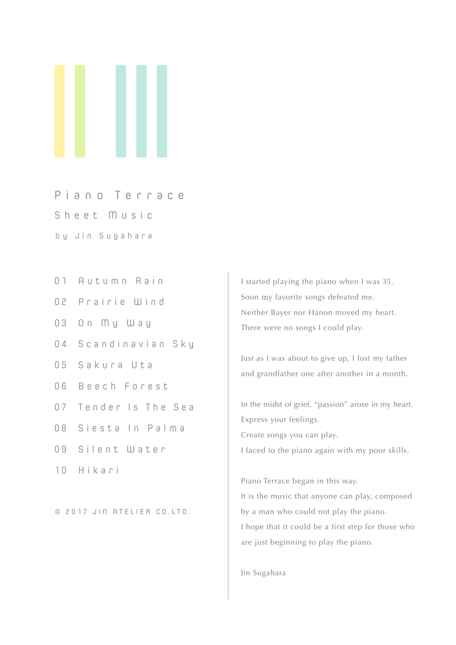 Piano Terrace Sheet Music (10 Songs) Easy Piano scores gallery preview page 2