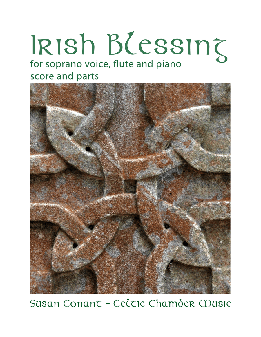 Irish Blessing for Soprano Voice, Flute and Piano Flute scores gallery preview page 1