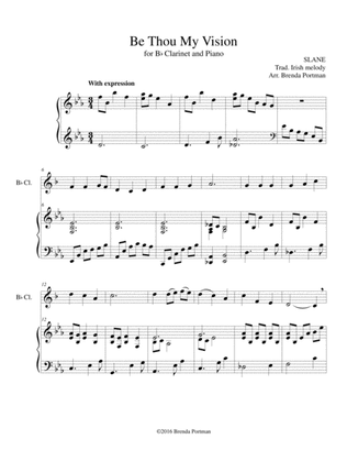 Be Thou My Vision (clarinet/piano), arr. Brenda Portman