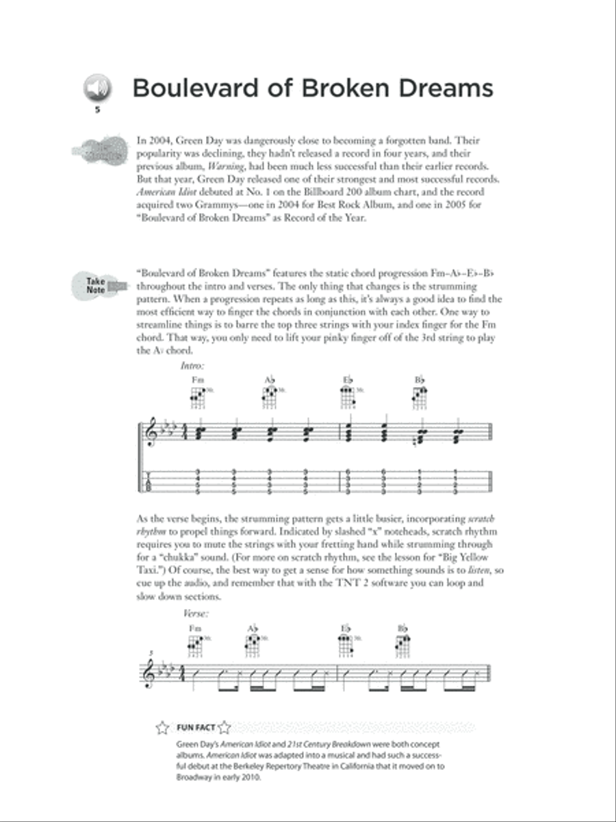 The Complete Idiot's Guide to Rock Hits for Ukulele Ukulele scores gallery preview page 5