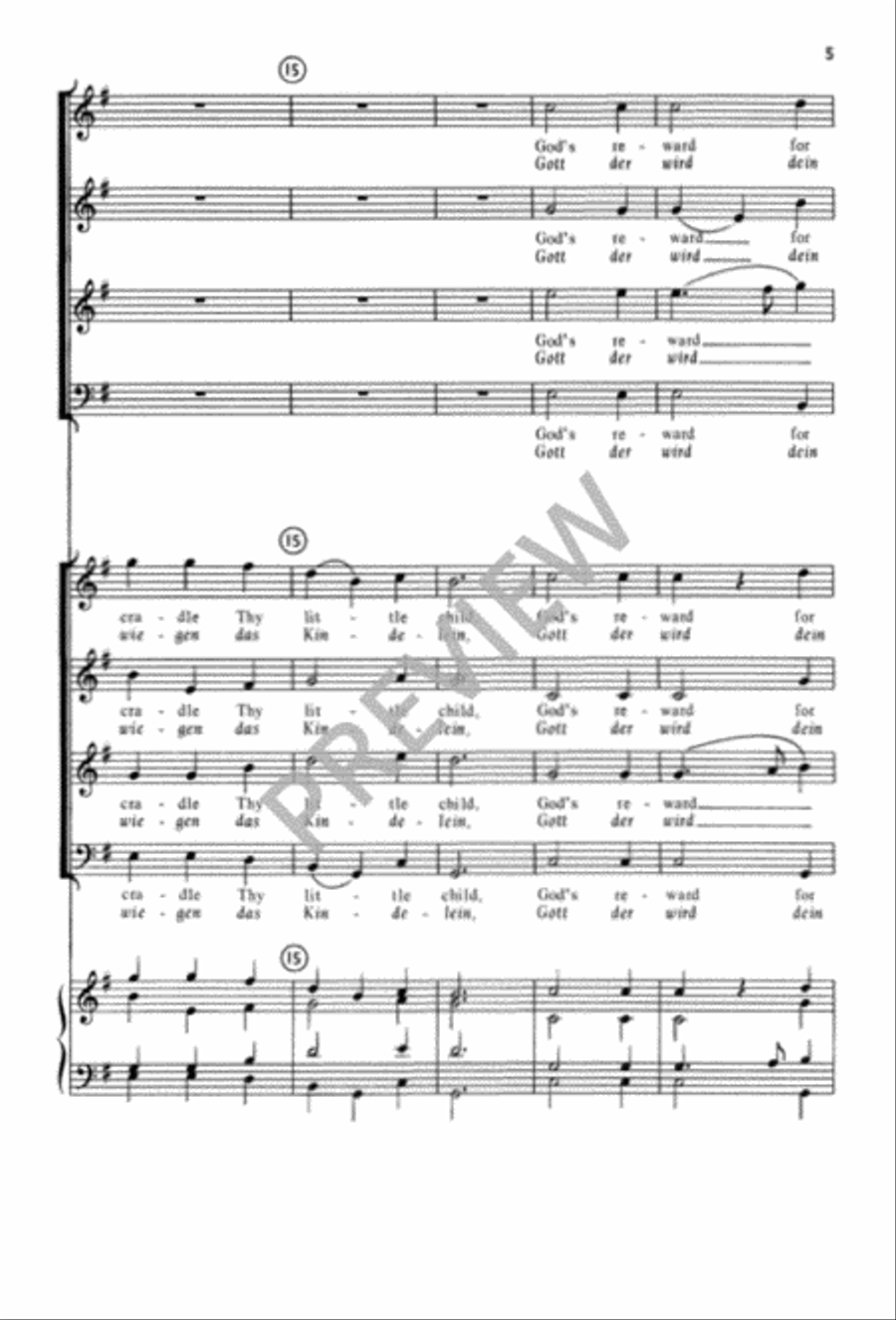 Joseph, lieber, Joseph mein 4-Part scores gallery preview page 6