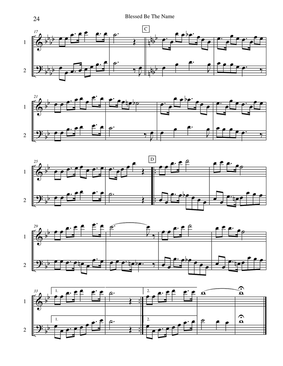 Ten Selected Hymns for the Performing Duet, Vol. 2 - violin and cello String Duet scores gallery preview page 4
