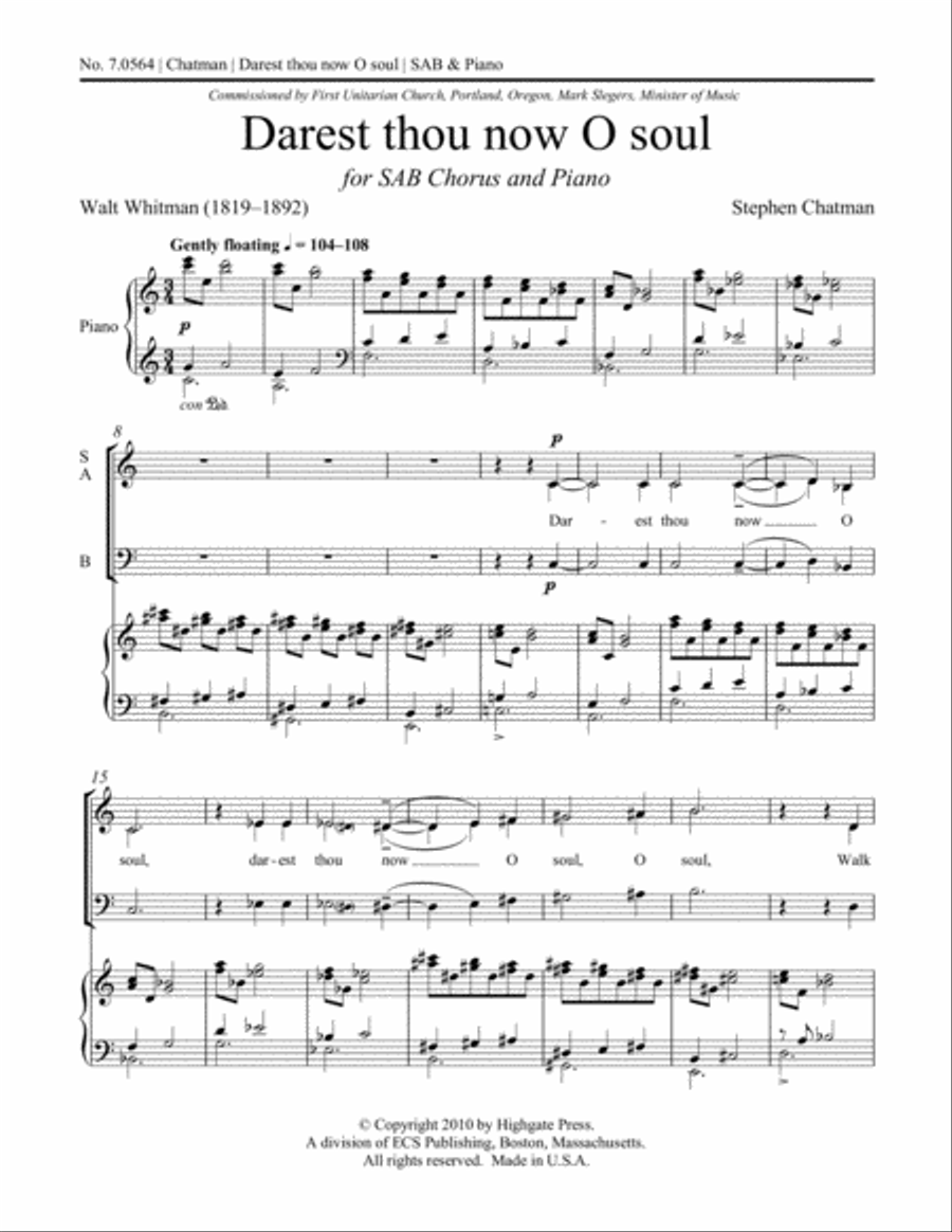 <br>Sheet music extract