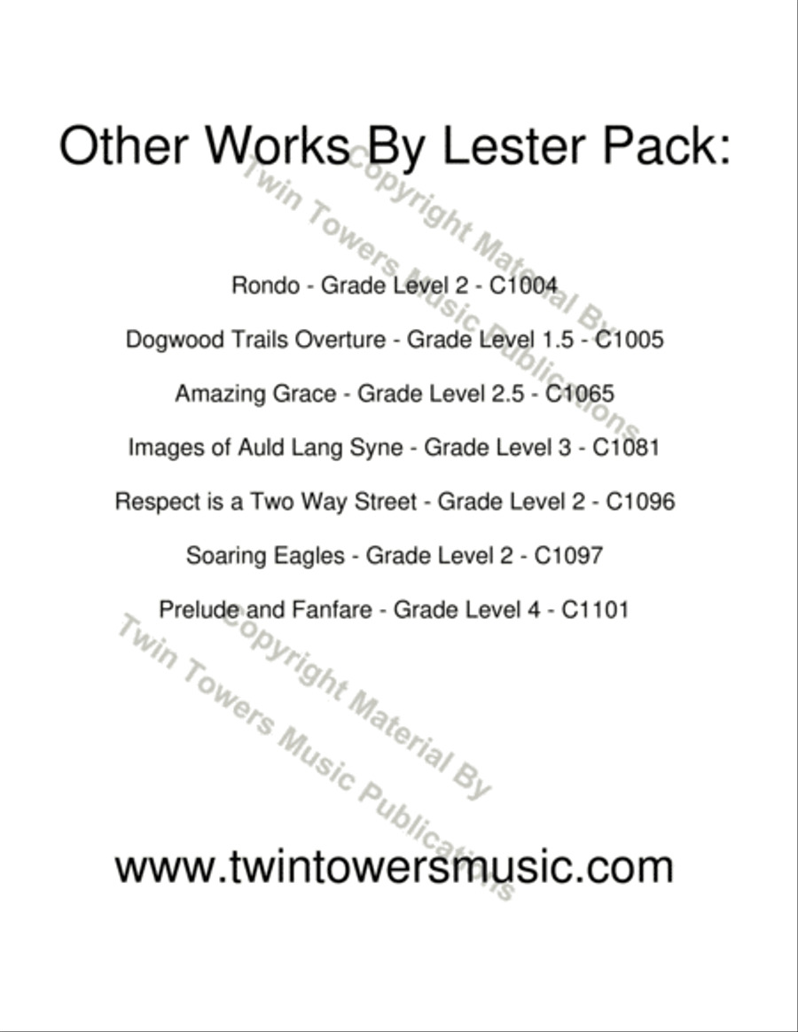 Fanfare for Band Concert Band scores gallery preview page 9