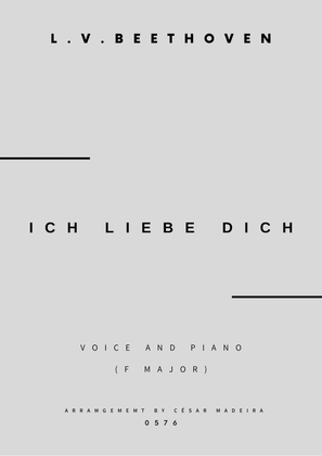 Ich Liebe Dich - Voice and Piano - F Major (Full Score and Parts)