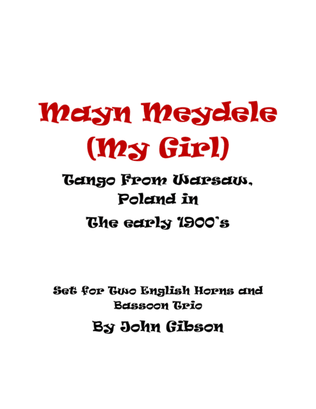 Mayn Meydele (My Girl) Tango for 2 English Horns and Bassoon trio