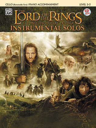 Book cover for The Lord of the Rings - Instrumental Solos (Cello/Piano)