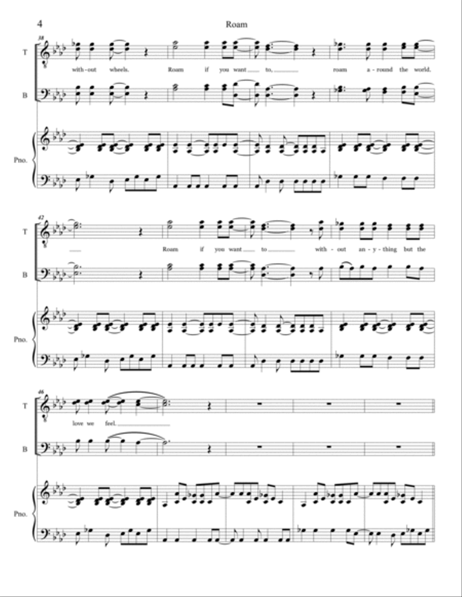 Roam Roam TTBB scores gallery preview page 4