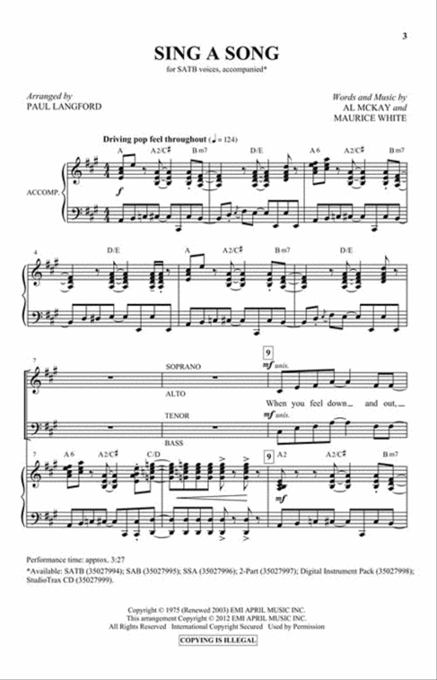 Sing a Song 4-Part scores gallery preview page 2