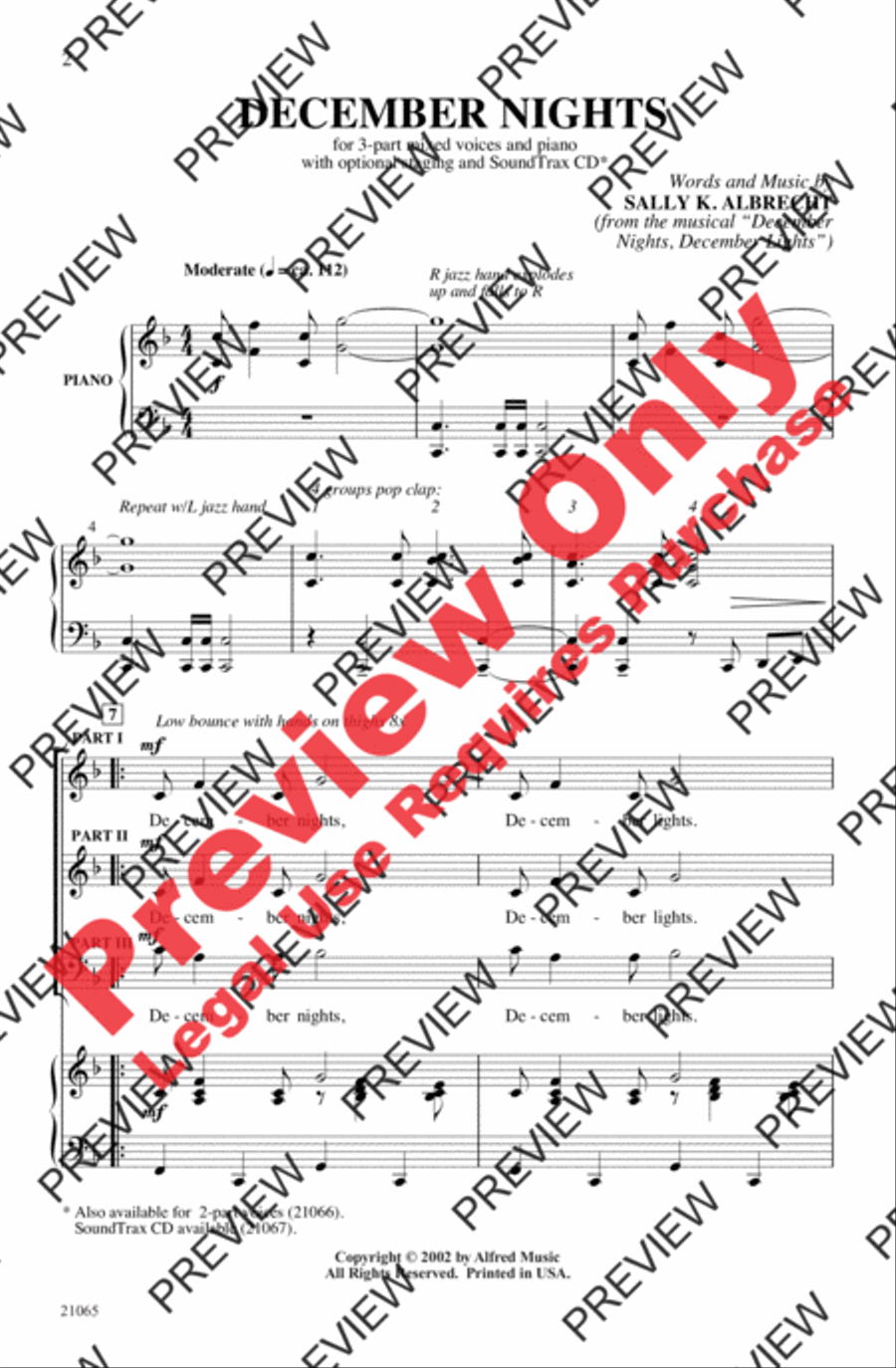 December Nights 3-Part scores gallery preview page 2