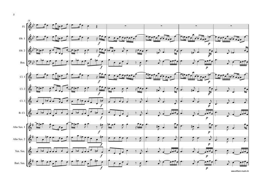 Symphony No. 1 Symphony No. 1 Woodwind Ensemble scores gallery preview page 6