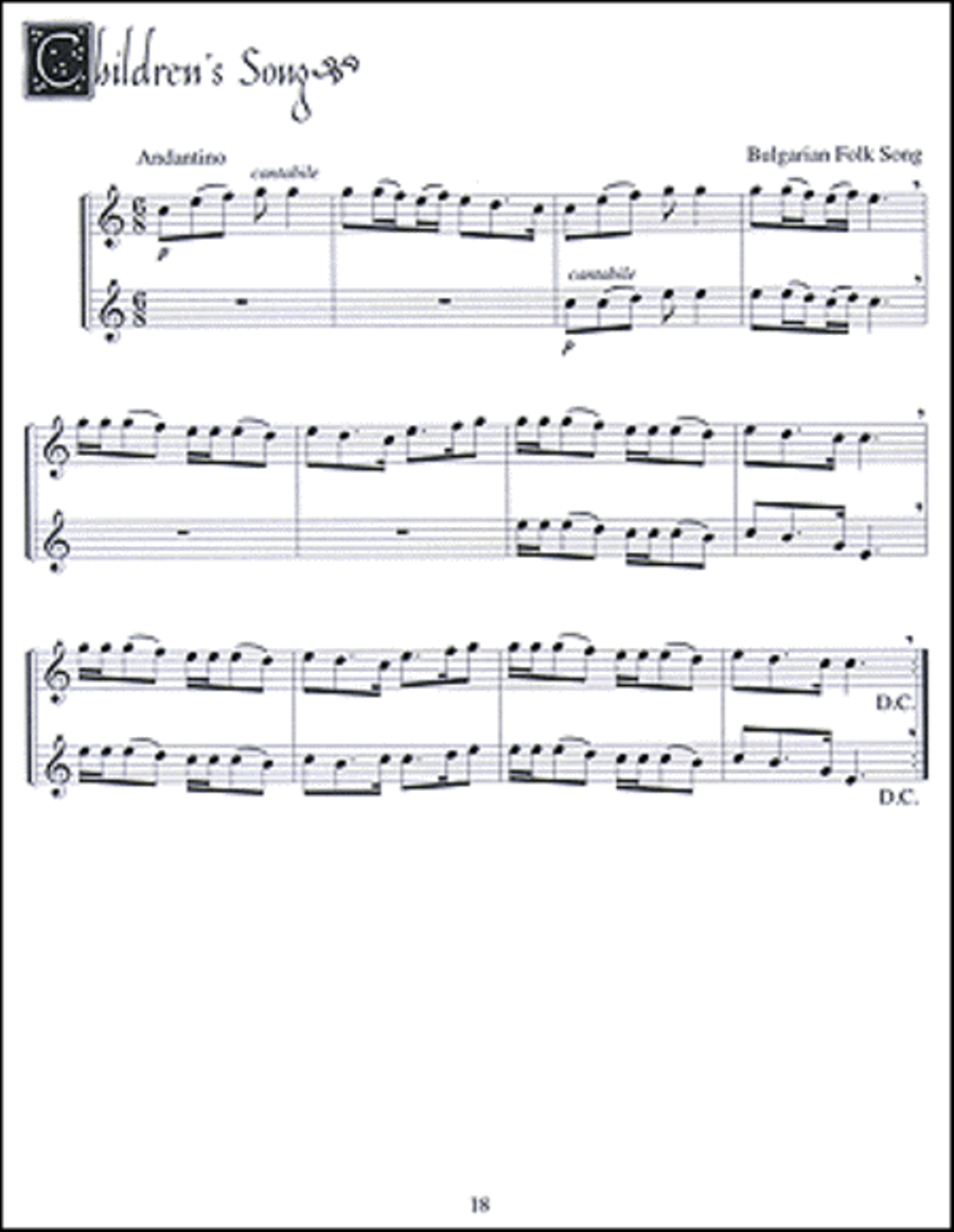 Easy Duets for Flute Woodwind Duet scores gallery preview page 2