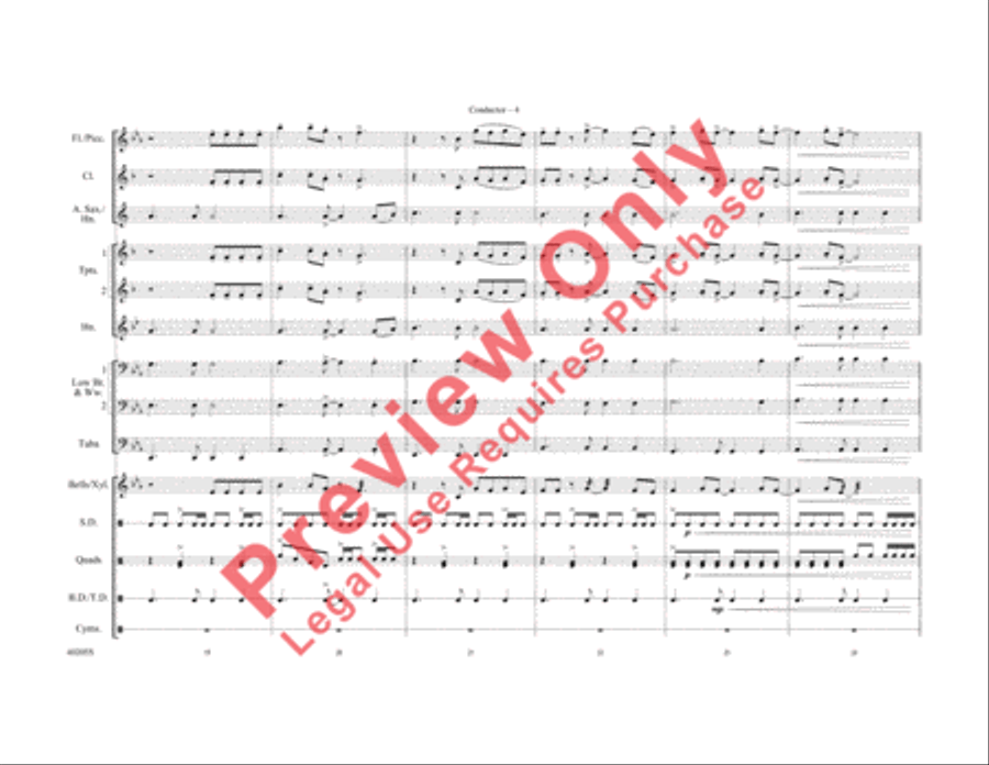 Don't Stop Believin' Marching Band scores gallery preview page 12