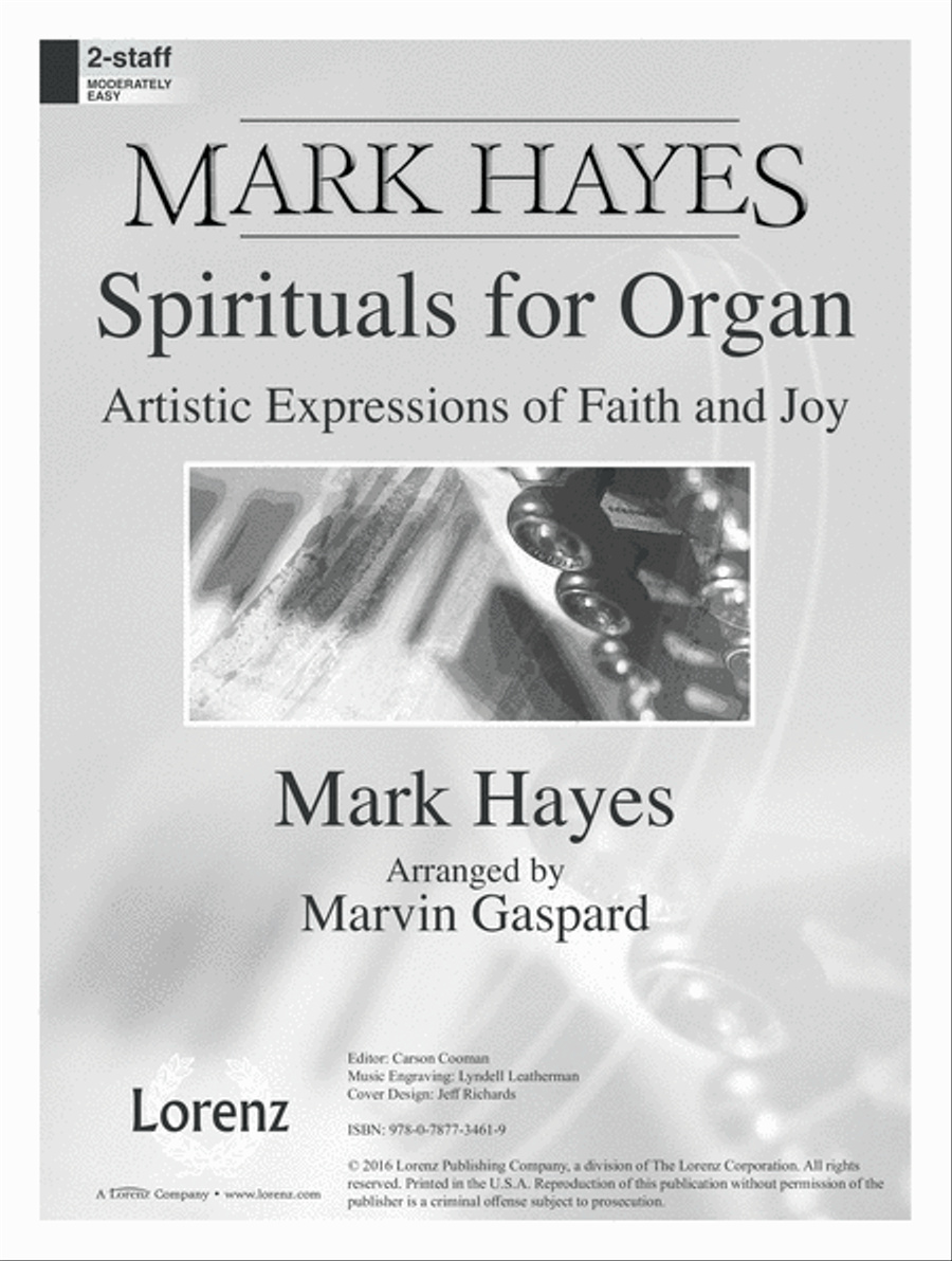Mark Hayes: Spirituals for Organ (Digital Delivery) Organ scores gallery preview page 1