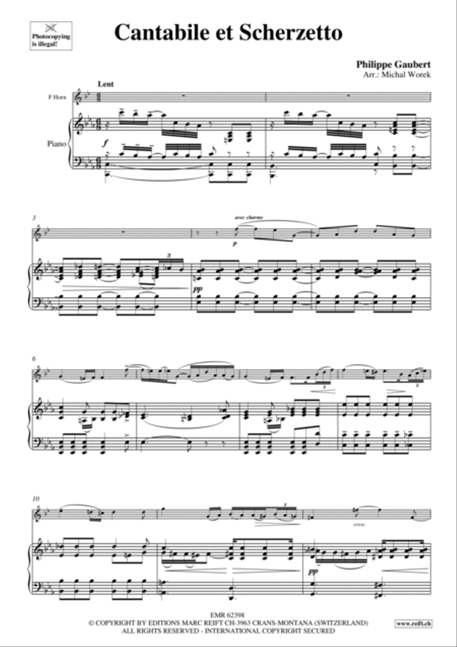 Cantabile et Scherzetto Cantabile et Scherzetto Horn scores gallery preview page 4