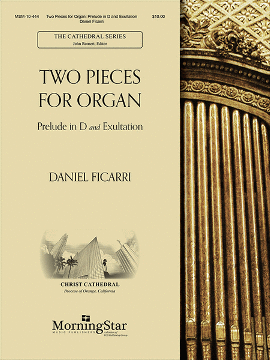 Two Pieces for Organ: Prelude in D and Exultation Organ scores gallery preview page 1