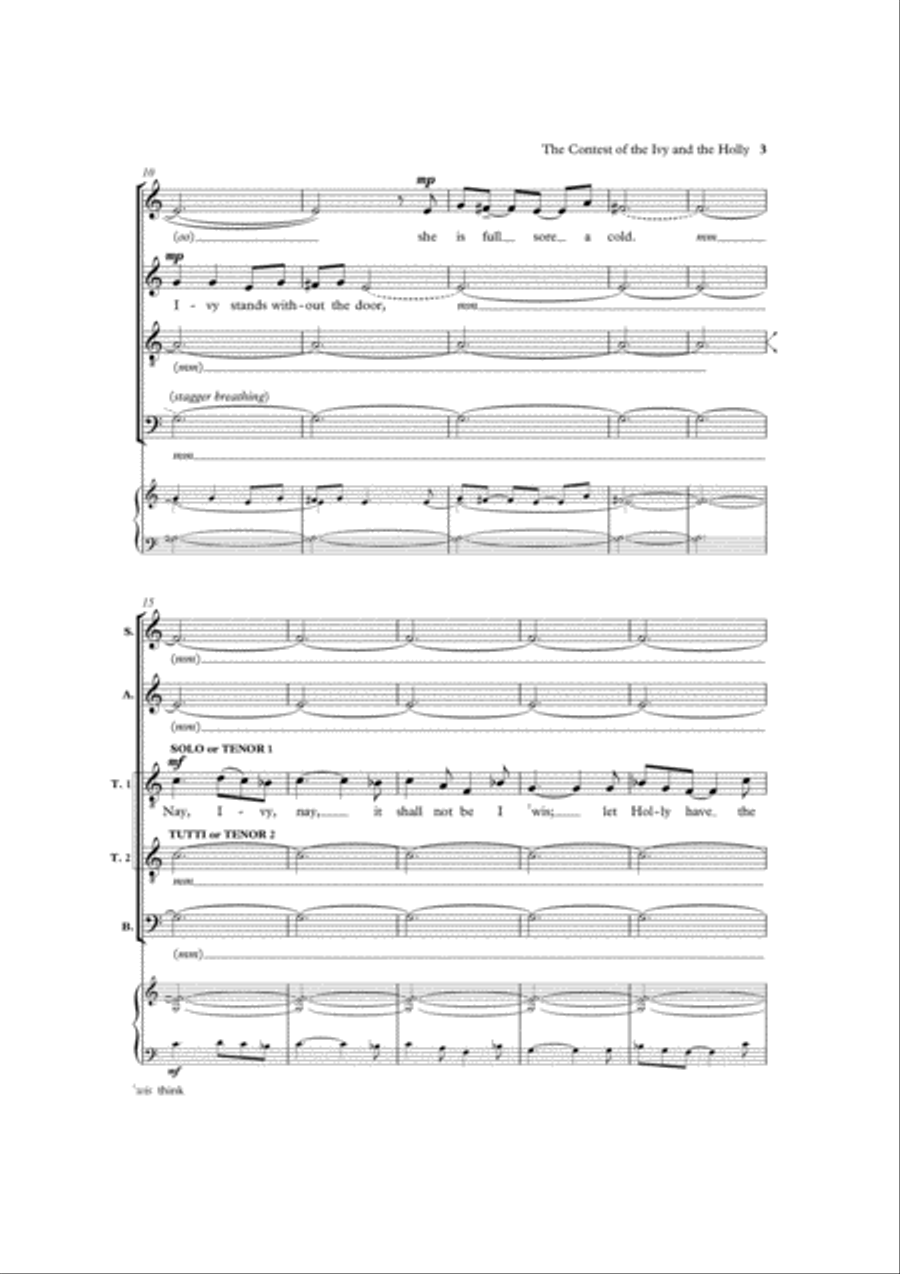 The Ivy and the Holly 4-Part scores gallery preview page 3