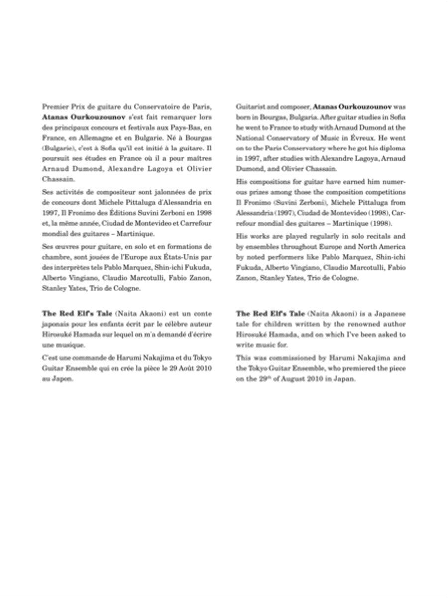 The Red Elf’s Tale Guitar Ensemble scores gallery preview page 2