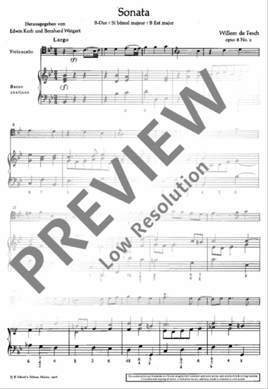 Sonata Cello Solo scores gallery preview page 3